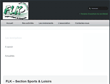 Tablet Screenshot of flksports-lorient.com